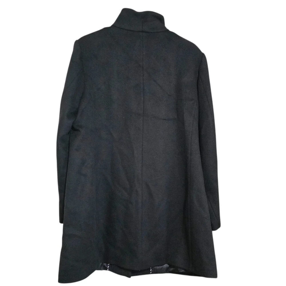 Kate Spade New York Black High Neck Wool Blend Coat Women's XL NWT - $348‎